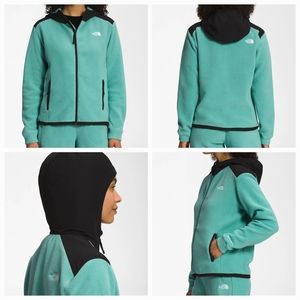 ❤NWT❤ THE NORTH FACE ALPINE POLARTEC 200 HOODED FLEECE JACKET XL Wasabi